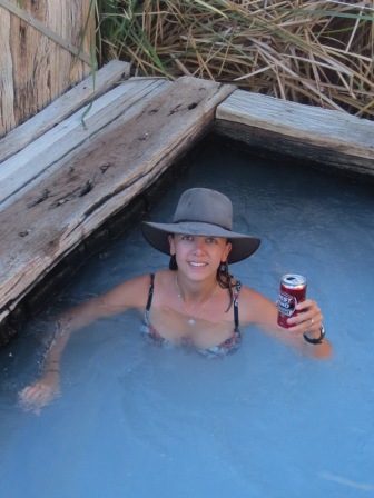 Cooling off after a hard day at the wheel.