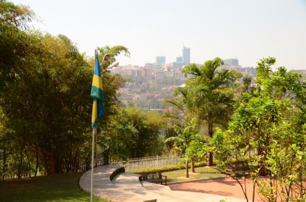The view of Kigali from the genocide museum
