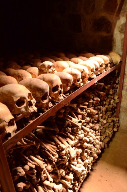 Just a few of the many human remains in the mass grave
