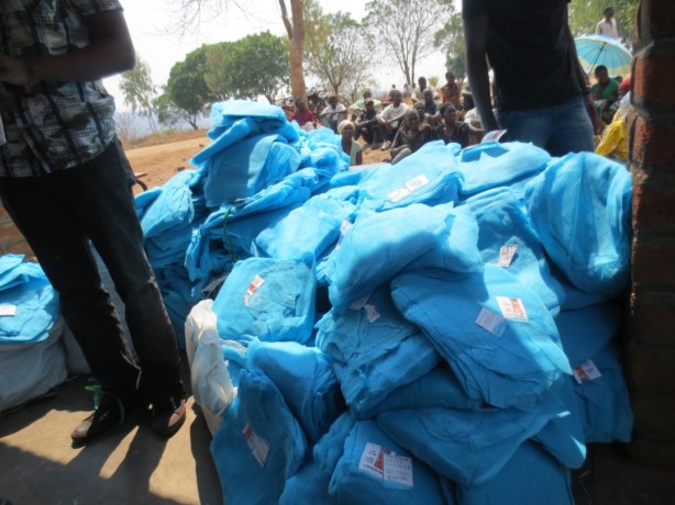 The nets all ready to go