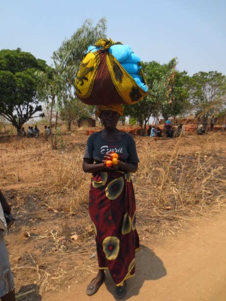 Happy Villager with all her nets