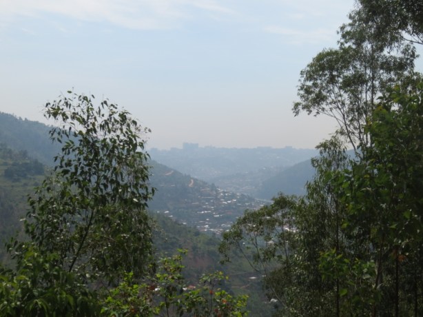 The view of Kigali spread across several valleys