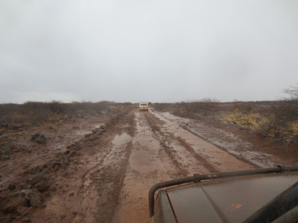 The majority of the track looked like this