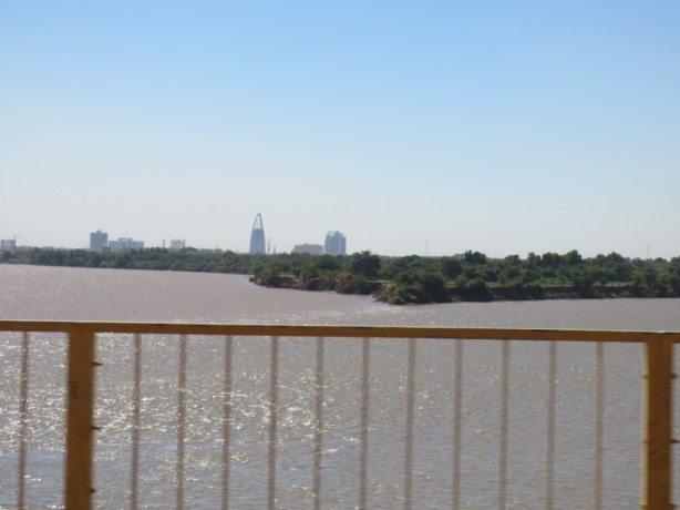 My covert attempt at taking a photo of the nile confluence! 