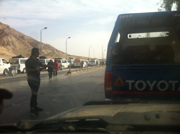 Lining up for convoy - that's Miami Vice man on the left