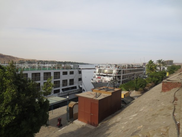 Empty Nile Cruise boats